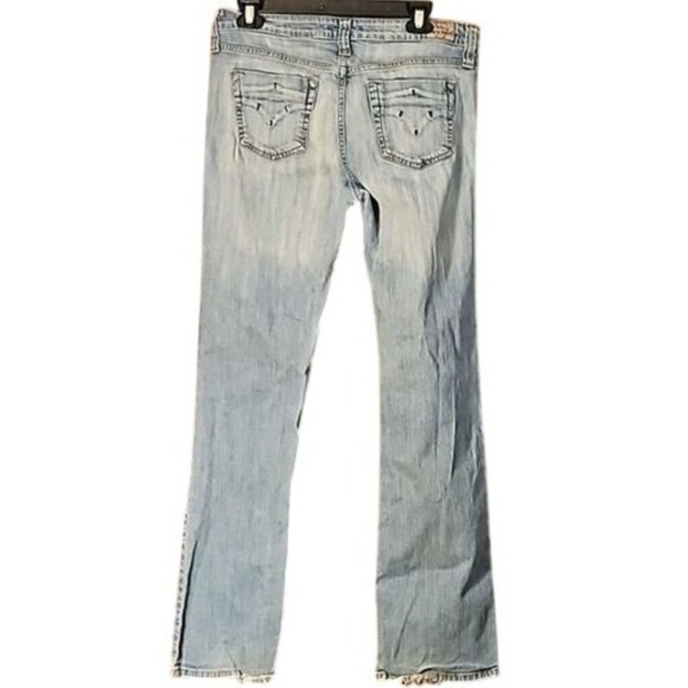 Paris Blues Jr Women Y2K Light Wash LR Bootcut Denim Jeans Size 11 Retro 00s